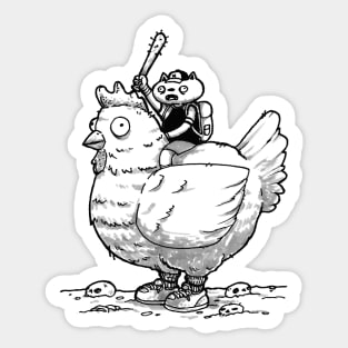 Chicken Attack! Sticker